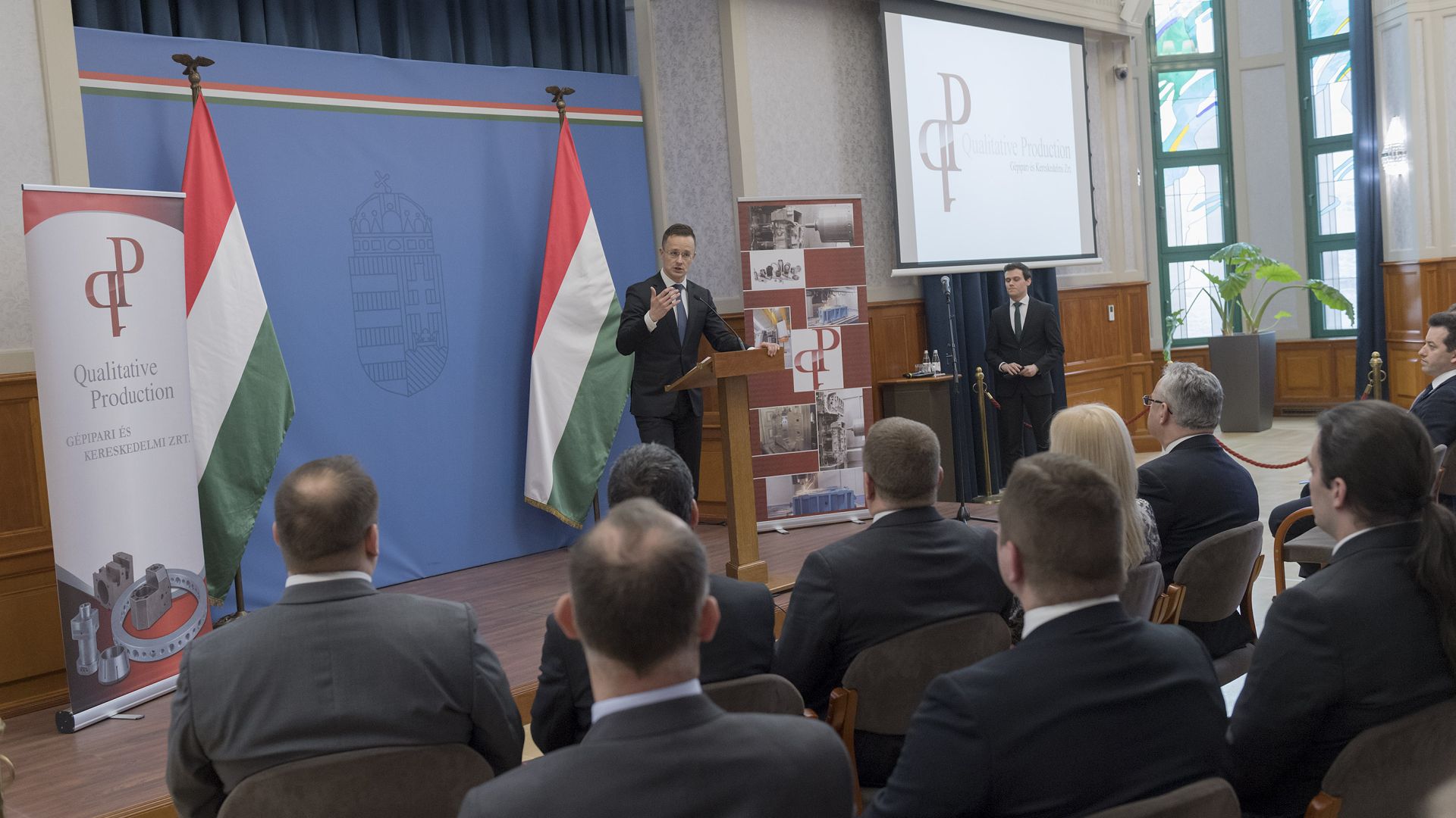 Péter Szijjártó, Minister of Foreign Affairs and Trade at the announcement of the investment